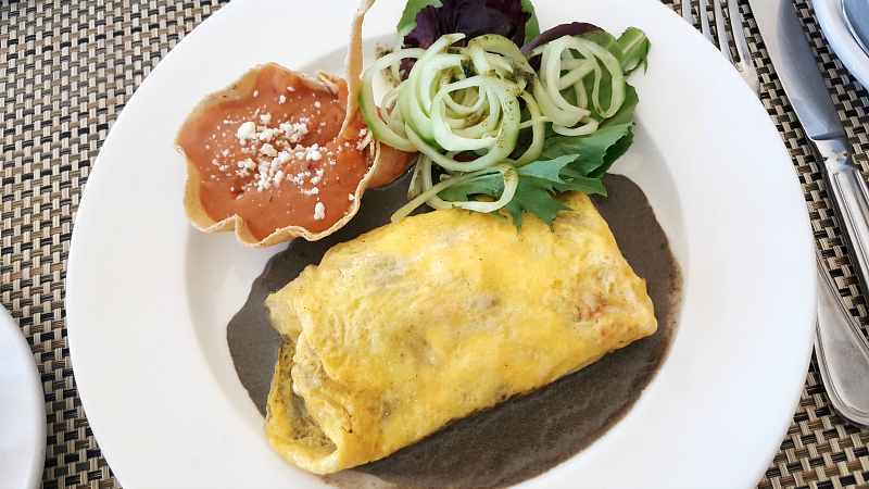 Delicious Mexican breakfast at an all inclusive Mexican resort