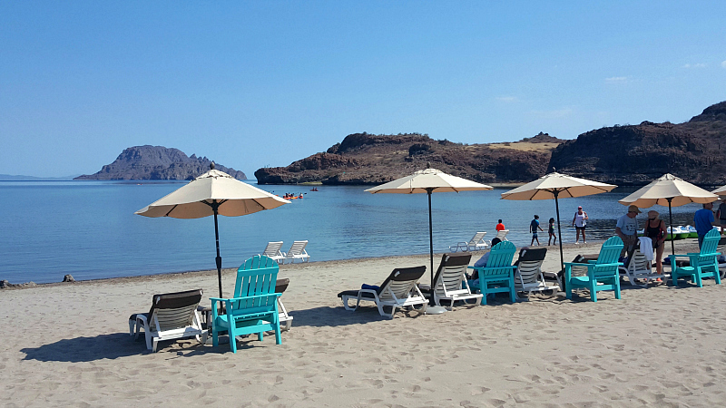 Private beach luxury all inclusive Mexican resort