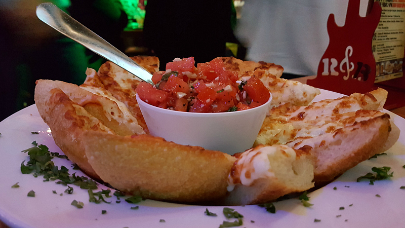 Rock and Brews Buena Park Restaurant Bruschetta Appetizer