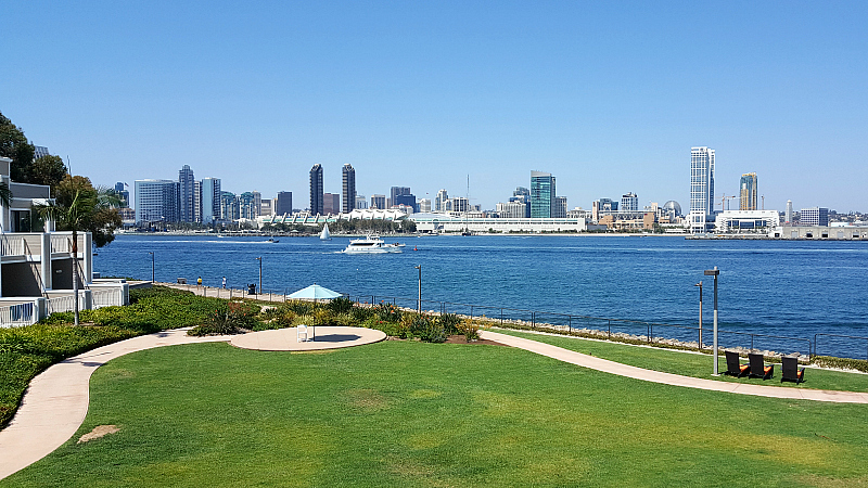 View from room at Coronado Island Marriott