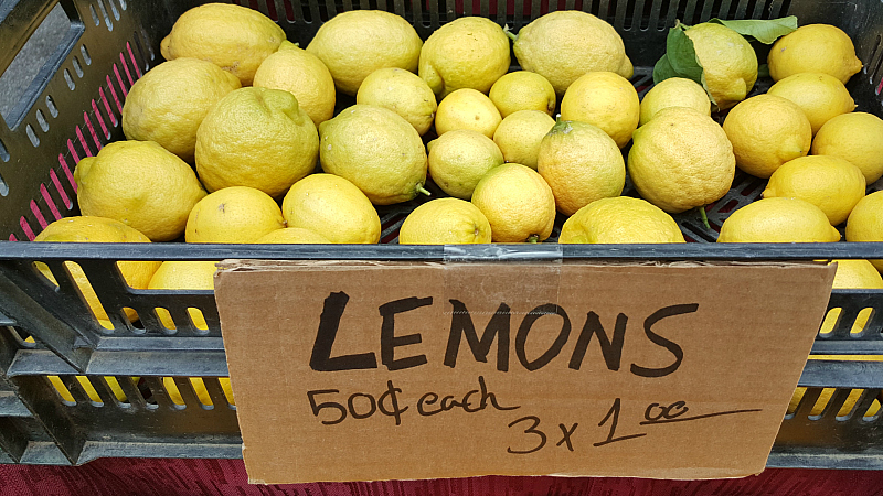 lemons for sale carmel market