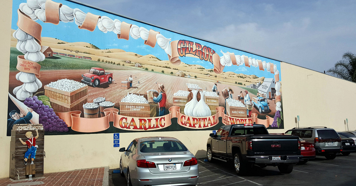 1 gilroy vacation garlic mural