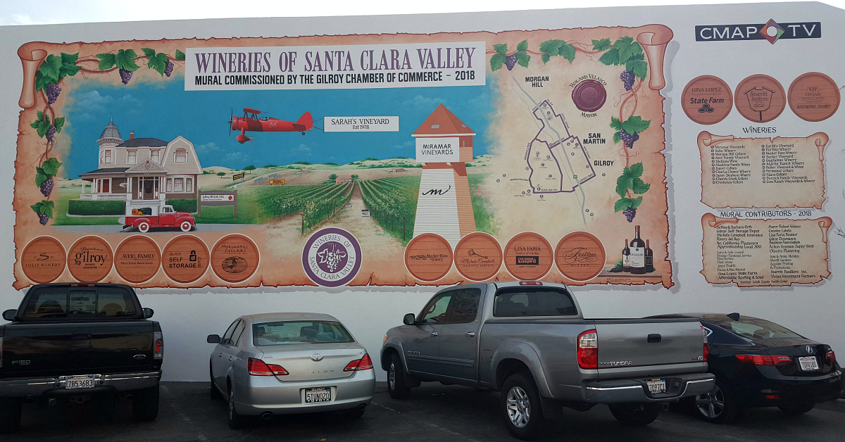 _ gilroy vacation wineries mural
